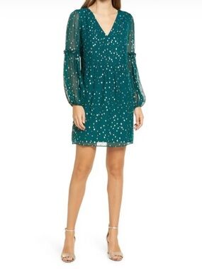 Lilly Pulitzer Teal Cleme Silk Shift Dress